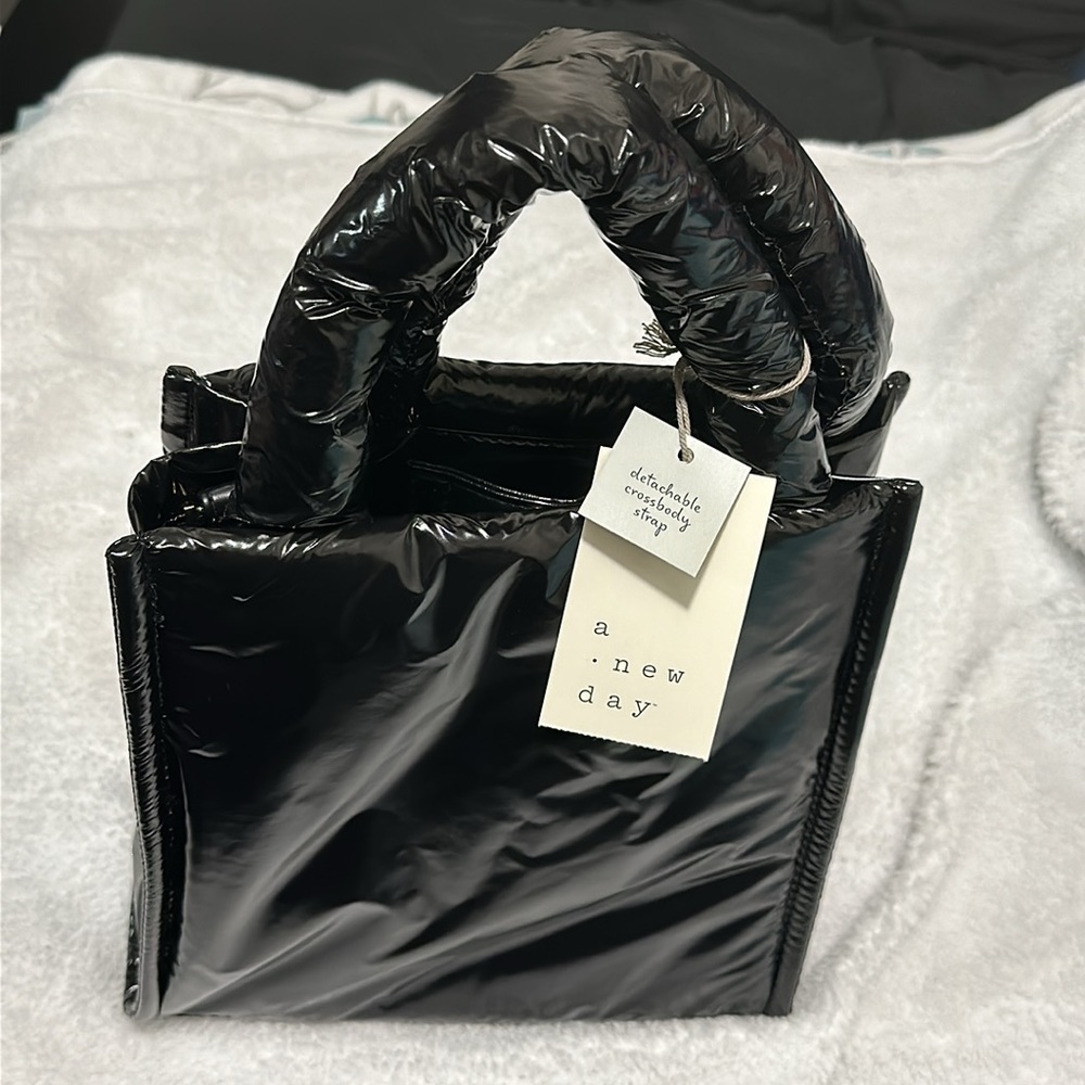 A New Day Black Puffer Crossbody Purse